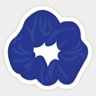 Royal blue Scrunchie Sticker